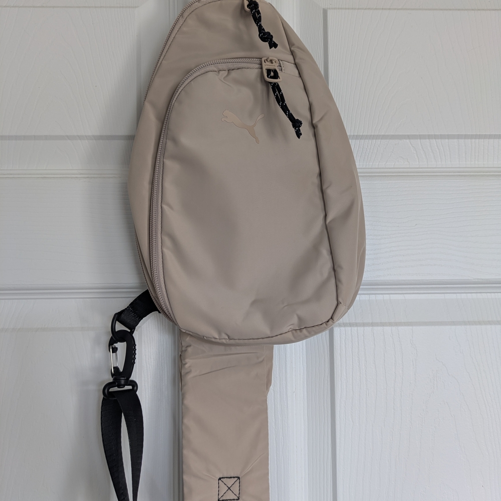 New Puma Tan and Black Belt Bag Modern Design